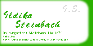 ildiko steinbach business card